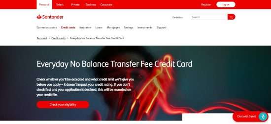 Santander Everyday credit card