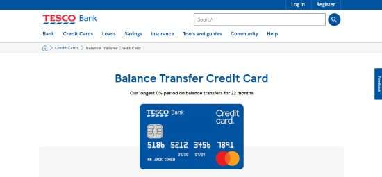 Tesco balance transfer credit card
